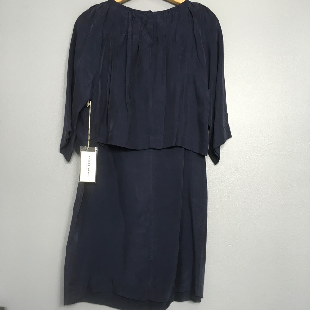 APIECE APART | navy max vogue cupro dress 4 - Picture 7 of 7